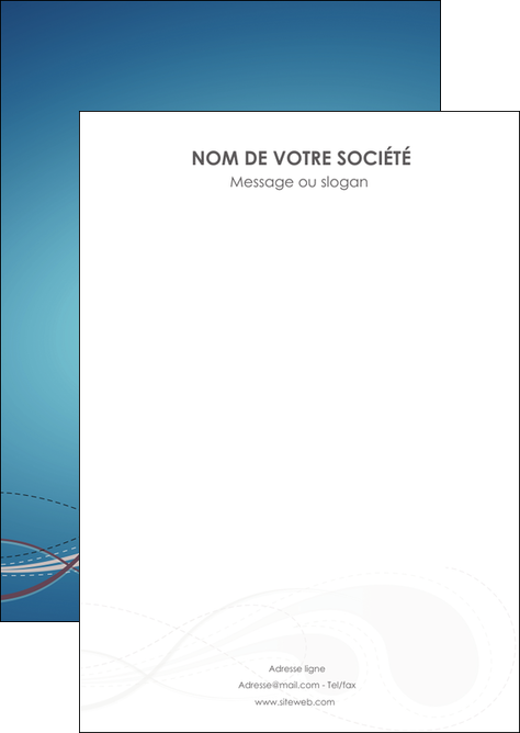 faire modele a imprimer flyers bleu fond bleu couleurs froides MIDBE61667