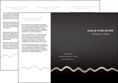 faire depliant 3 volets  6 pages  gris fond gris arriere plan MIFBE61857