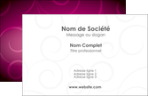 realiser carte de visite fushia rose courbes MLGI61883