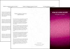 realiser depliant 3 volets  6 pages  fushia rose courbes MLGI61909