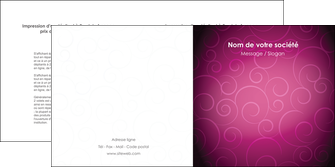 creation graphique en ligne depliant 2 volets  4 pages  fushia rose courbes MLGI61913