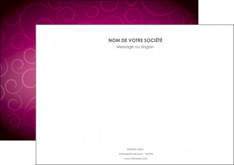 personnaliser maquette flyers fushia rose courbes MLGI61917