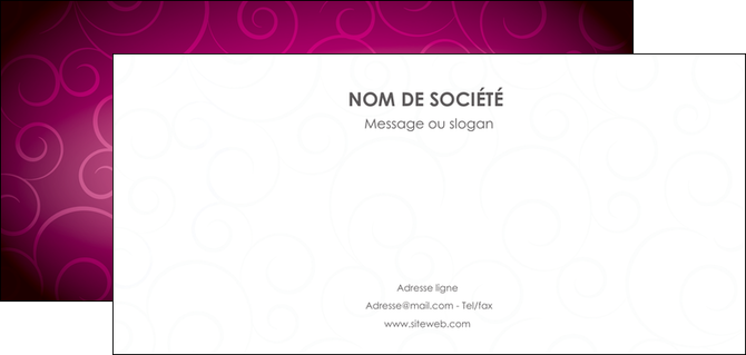 impression flyers fushia rose courbes MLGI61919