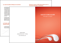 imprimerie depliant 2 volets  4 pages  rouge couleur rouge orange MLIGBE62003