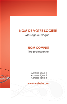 exemple carte de visite rouge couleur rouge orange MLIGBE62007