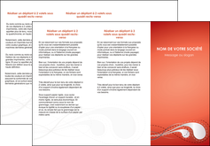modele depliant 3 volets  6 pages  rouge couleur rouge orange MLIGBE62023