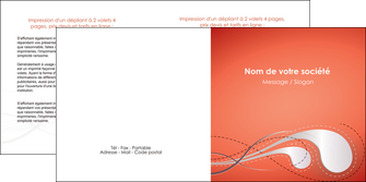 creer modele en ligne depliant 2 volets  4 pages  rouge couleur rouge orange MLIGBE62027