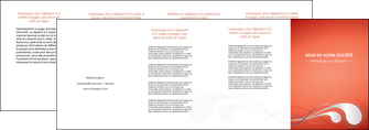 creer modele en ligne depliant 4 volets  8 pages  rouge couleur rouge orange MLIGBE62039