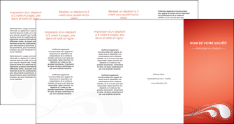 modele depliant 4 volets  8 pages  rouge couleur rouge orange MLIGBE62043