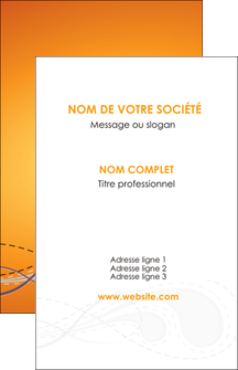 imprimer carte de visite orange abstrait abstraction MFLUOO62059