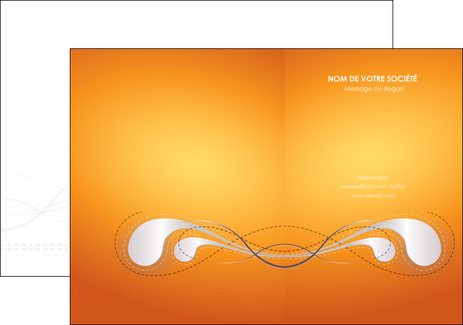 exemple pochette a rabat orange abstrait abstraction MFLUOO62061