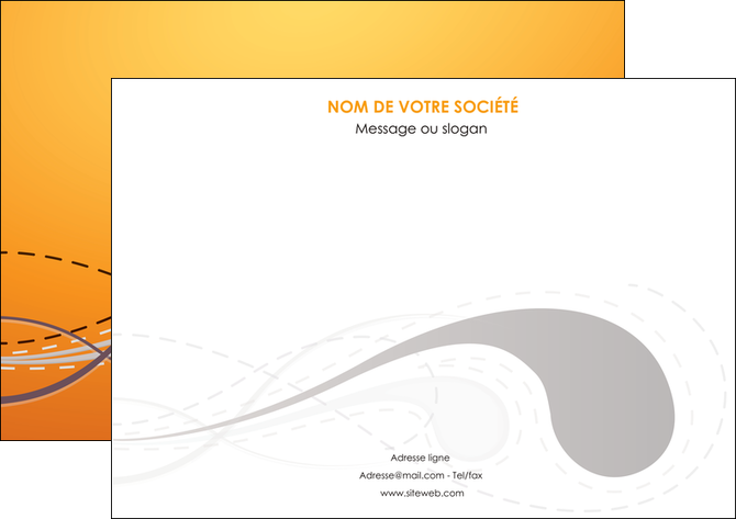 faire affiche orange abstrait abstraction MFLUOO62069