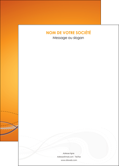 personnaliser modele de affiche orange abstrait abstraction MFLUOO62093