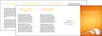 imprimer depliant 4 volets  8 pages  orange abstrait abstraction MFLUOO62097