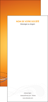 personnaliser modele de flyers orange abstrait abstraction MFLUOO62099