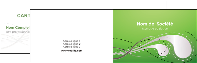 modele carte de visite vert abstrait abstraction MFLUOO62109