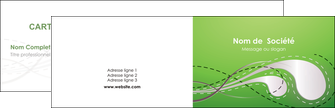 modele carte de visite vert abstrait abstraction MFLUOO62109