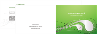 exemple depliant 2 volets  4 pages  vert abstrait abstraction MFLUOO62117