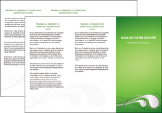 personnaliser modele de depliant 3 volets  6 pages  vert abstrait abstraction MFLUOO62127
