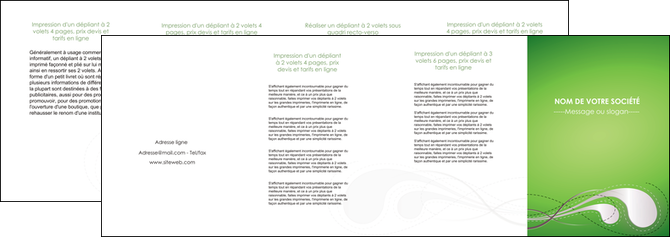 modele en ligne depliant 4 volets  8 pages  vert abstrait abstraction MFLUOO62143