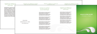 modele en ligne depliant 4 volets  8 pages  vert abstrait abstraction MFLUOO62143