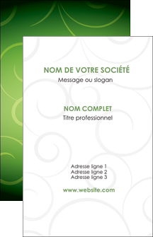 personnaliser maquette carte de visite vert vignette fonce MIF62169