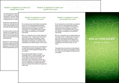 modele en ligne depliant 3 volets  6 pages  vert vignette fonce MIF62185