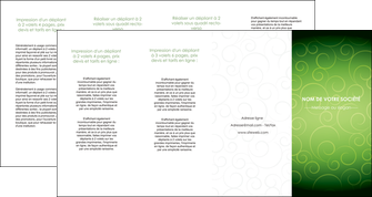 creer modele en ligne depliant 4 volets  8 pages  vert vignette fonce MIF62205