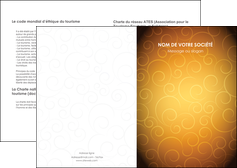 cree depliant 2 volets  4 pages  bijouterie dore abstrait abstraction MLIG62217