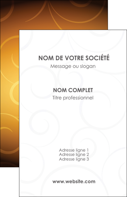 imprimer carte de visite bijouterie dore abstrait abstraction MLGI62221