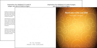 personnaliser modele de depliant 2 volets  4 pages  bijouterie dore abstrait abstraction MLIG62241