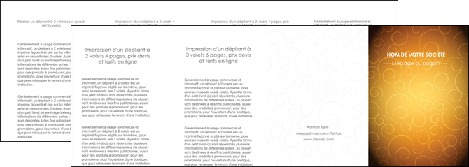 maquette en ligne a personnaliser depliant 4 volets  8 pages  bijouterie dore abstrait abstraction MLGI62259