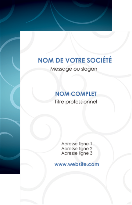 impression carte de visite abstrait arabique design MIDBE62273