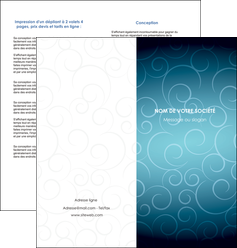 exemple depliant 2 volets  4 pages  abstrait arabique design MFLUOO62291