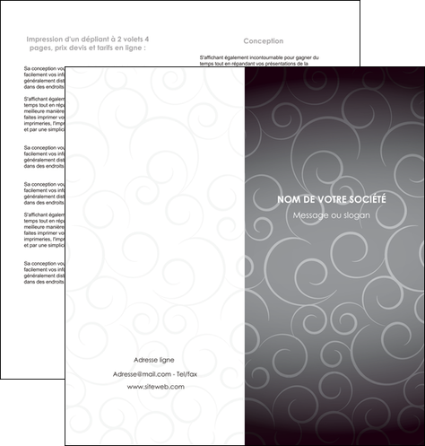 exemple depliant 2 volets  4 pages  abstrait arabique design MFLUOO62343