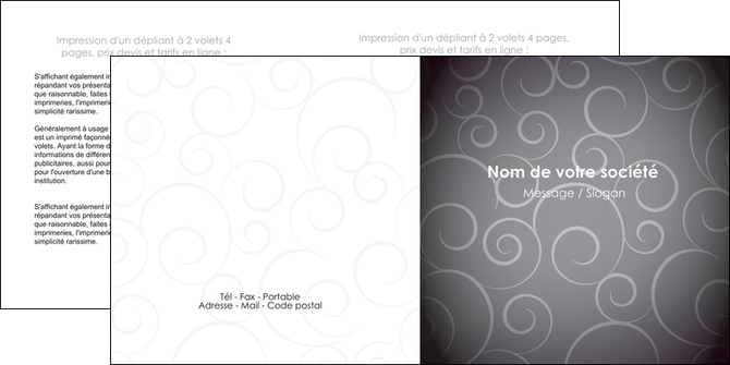 creer modele en ligne depliant 2 volets  4 pages  abstrait arabique design MFLUOO62345