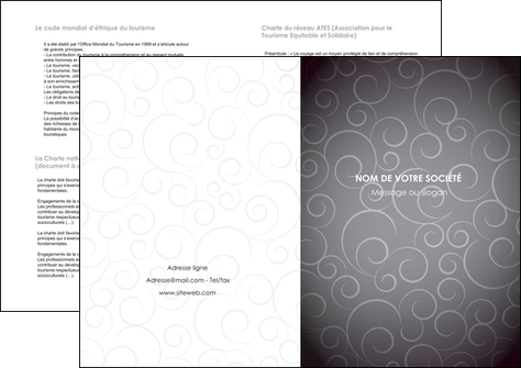 faire depliant 2 volets  4 pages  abstrait arabique design MFLUOO62355