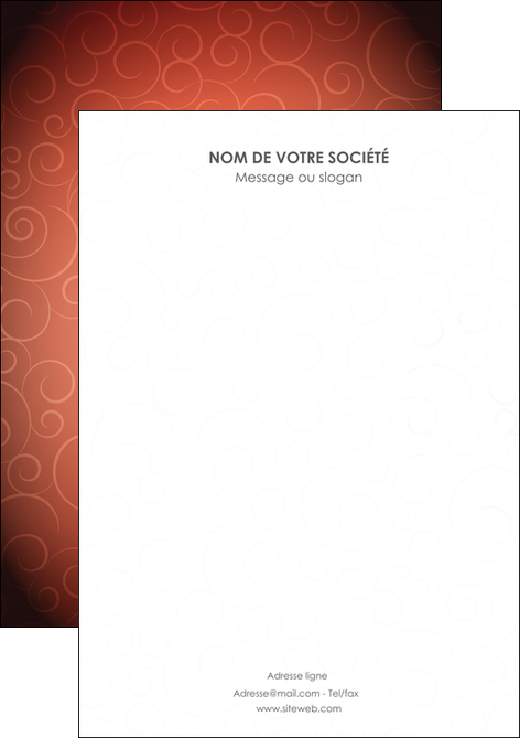 personnaliser maquette flyers rouge couleur couleurs MFLUOO62377