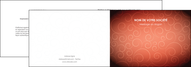 creer modele en ligne depliant 2 volets  4 pages  rouge couleur couleurs MFLUOO62391