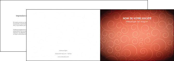 faire depliant 2 volets  4 pages  rouge couleur couleurs MFLUOO62393
