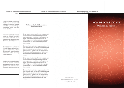 modele depliant 3 volets  6 pages  rouge couleur couleurs MFLUOO62401