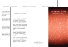 modele depliant 3 volets  6 pages  rouge couleur couleurs MFLUOO62401