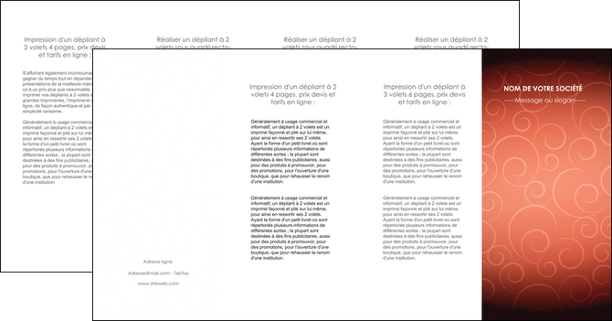 faire modele a imprimer depliant 4 volets  8 pages  rouge couleur couleurs MFLUOO62423