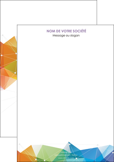 personnaliser modele de affiche graphisme arc en ciel bleu abstrait MFLUOO62441
