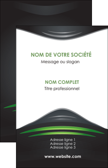 faire carte de visite gris vert vintage MIFBE62829