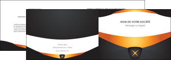 realiser depliant 2 volets  4 pages  web design noir simple professionnel MLIG63583