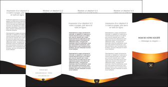 imprimer depliant 4 volets  8 pages  web design noir simple professionnel MLIG63615