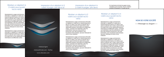 faire modele a imprimer depliant 4 volets  8 pages  gris gris fonce mat MLIGCH63669