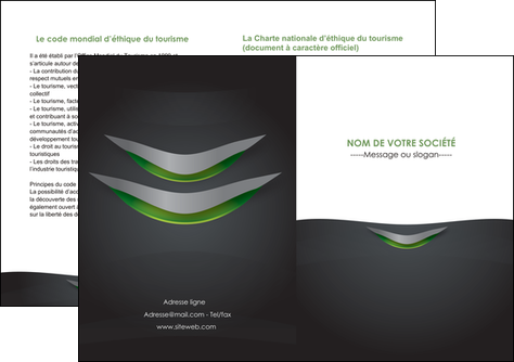 realiser depliant 2 volets  4 pages  gris fond metallise MFLUOO63763
