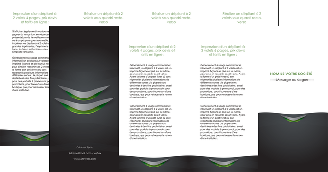 faire depliant 4 volets  8 pages  gris fond metallise MIDBE63771
